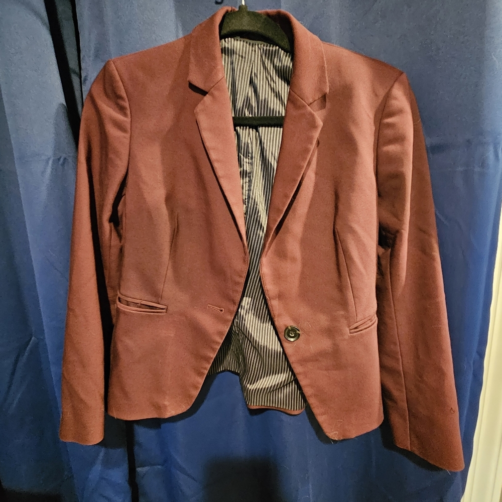 Express burgundy blazer